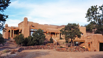 entry to natural adobe residence