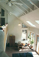 direct gain passive solar interior