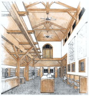 Strawbale public library design