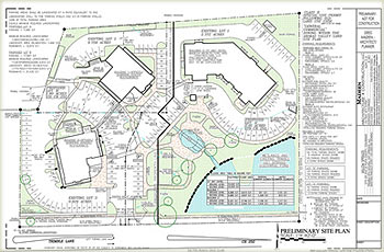 site plan of environmental commercial project located 