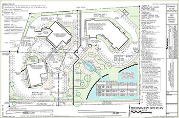 site plan of environmental commercial project located